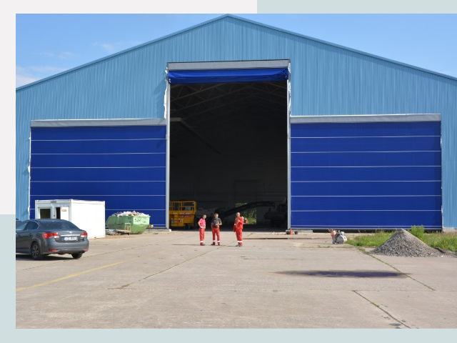 Ангарные ворота в Наро-Фоминск от СтальСтрой-Нр- по цене 615 руб.