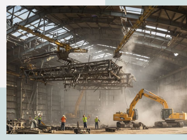 Демонтаж ангаров в Наро-Фоминске от 615 руб. за м²